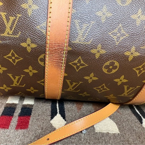 Louis Vuitton Vintage Brown Monogram Keepall 50. Made in France July 1992. - Picture 13 of 16
